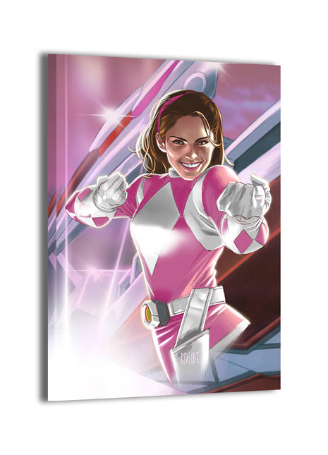 Pink Ranger Wall Art Acrylic Print, Premium Wall Art by Snapping Turtle Gallery