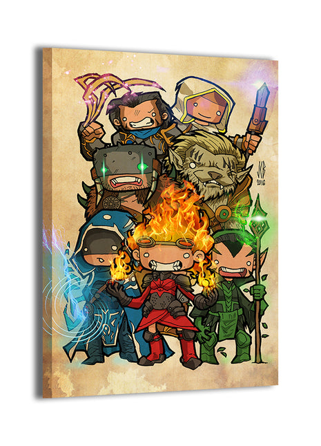 Planeswalker Mayhem Wall Art Acrylic Print, Premium Wall Art by Snapping Turtle Gallery