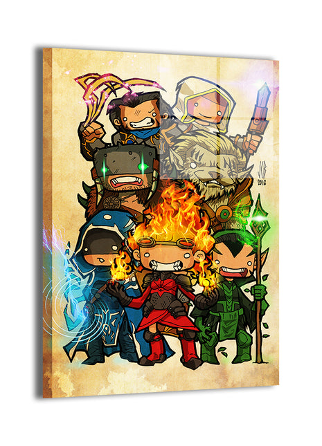 Planeswalker Mayhem Wall Art Acrylic Print, Premium Wall Art by Snapping Turtle Gallery