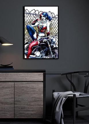Harley Quinn Playful Chaos Wall Art acrylic print by Evy Pinlac