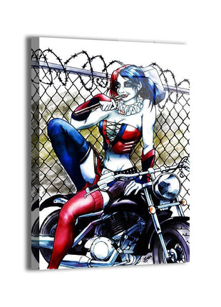 Harley Quinn Playful Chaos Wall Art dye-sublimated metal print by Evy Pinlac