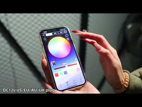 Video of RGB LED Lightbox Frame displaying an illuminated acrylic print