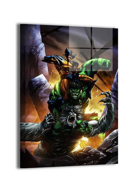 Primal Clash Wall Art Acrylic Print, Premium Wall Art by Snapping Turtle Gallery