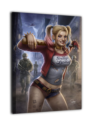Harley Quinn Suicide Squad Wall Art gloss canvas print by Sam DelaTorre