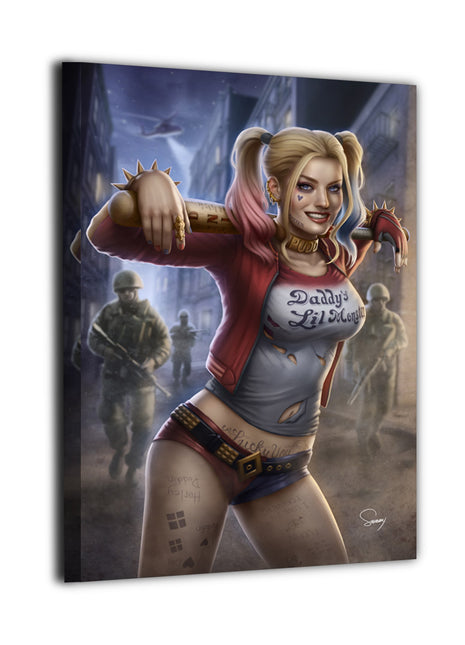 Harley Quinn Suicide Squad Wall Art gloss canvas print by Sam DelaTorre