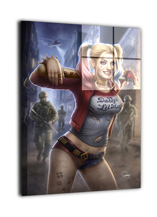 Harley Quinn Suicide Squad Wall Art dye-sublimated metal print by Sam DelaTorre