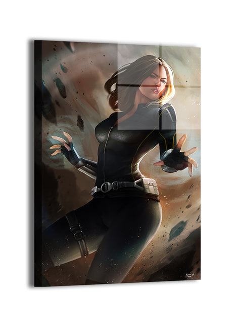 Quake Force Wall Art metal Print – Daisy Johnson by Nopeys