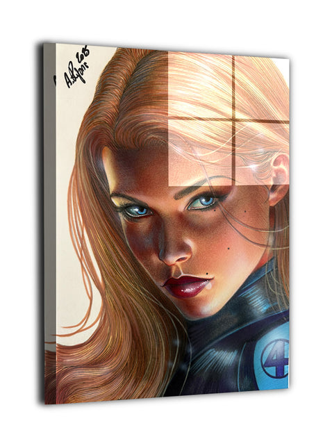 Quantum Veil Invisible Woman Marvel wall art 1 by Aurelio Rigoni