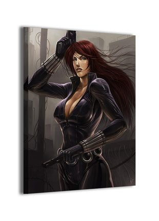 Red Ledger Black Widow — Black Widow Marvel wall art by Wizyakuza (Ceasar)