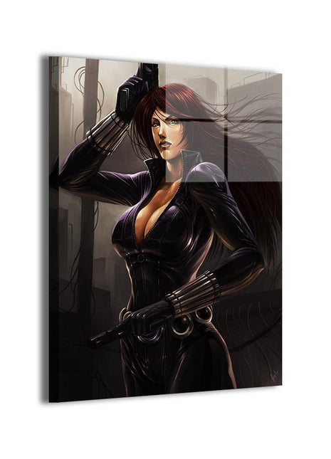 Red Ledger Black Widow — Black Widow Marvel wall art by Wizyakuza (Ceasar)