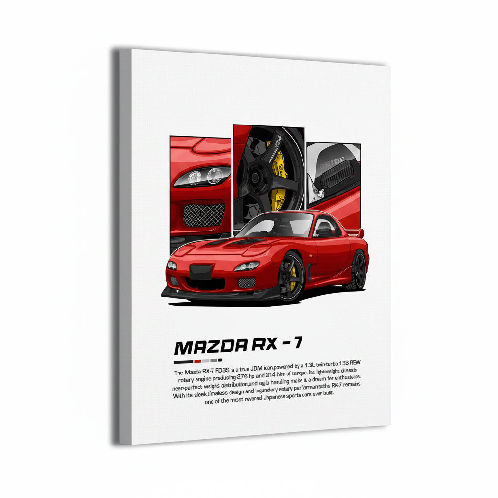 Red RX-7 Canvas