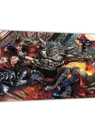 Shop Superman vs Doomsday canvas wall art by Julius Abrera