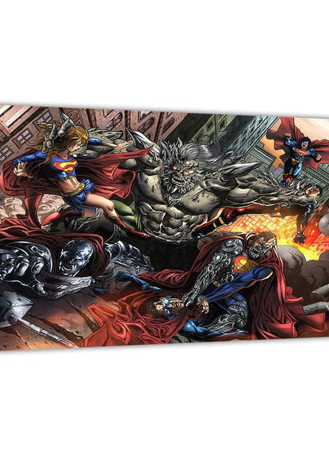 Shop Superman vs Doomsday canvas wall art by Julius Abrera