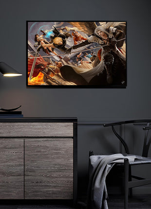 Reunion of Heroes Wall Art Acrylic Print, Premium Wall Art by Snapping Turtle Gallery