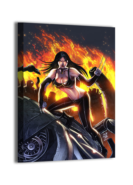 Rising Claw Fury X-23 wall art — Marvel vertical print by Jey Soliva, image 2.