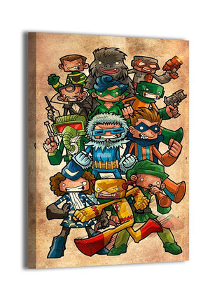 Flash Villains canvas wall art by Jeff Benitez