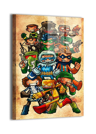 Flash Villains metal wall art by Jeff Benitez