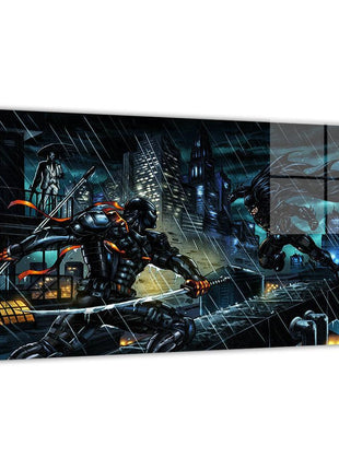 Shop Batman vs Deathstroke metal wall art by Verry Woong