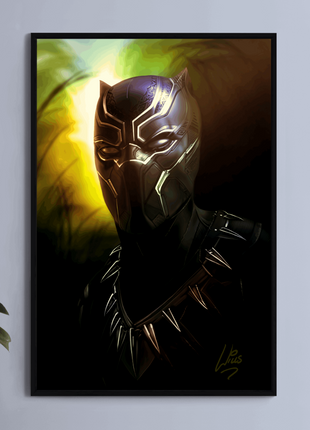 Royal Claw Ascendant Black Panther Marvel wall art 3 by Richard Williams