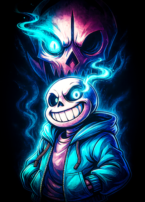 Sans Undertale wall art in Acrylic, Canvas and Metal