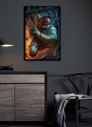 Savage Sai Strike Wall Art Poster Print – Raphael TMNT by Nopeys