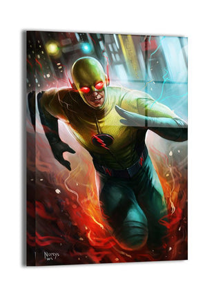 Reverse Flash metal wall art by Nopeys