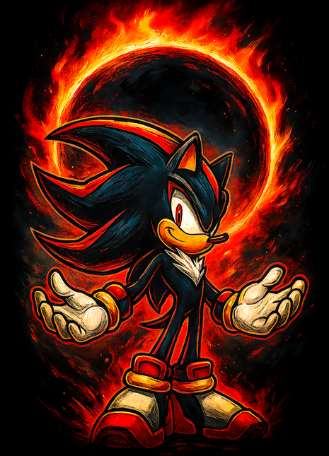 Shadow the Hedgehog Sonic the Hedgehog wall art in Acrylic, Canvas and Metal
