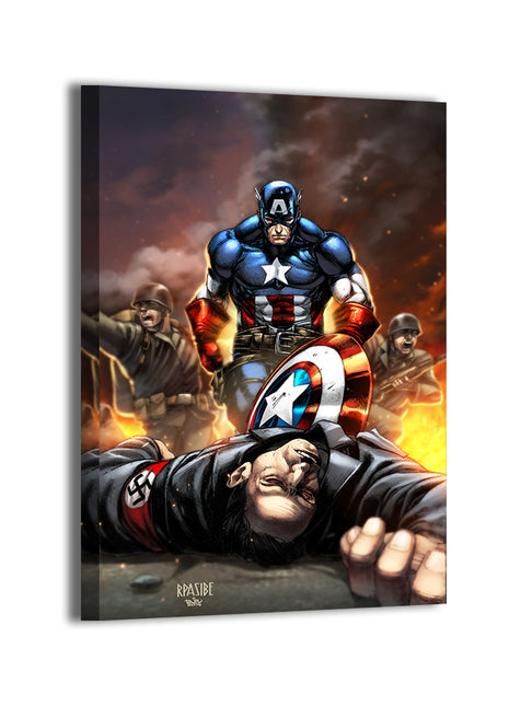 Shield Bearer vs Army Wall Art Acrylic Print, Premium Wall Art by Snapping Turtle Gallery