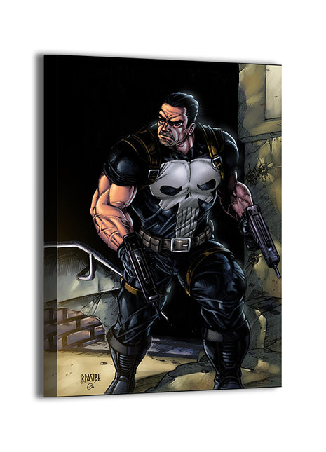 Skull Vigilante Wall Art Acrylic Print, Premium Wall Art by Snapping Turtle Gallery