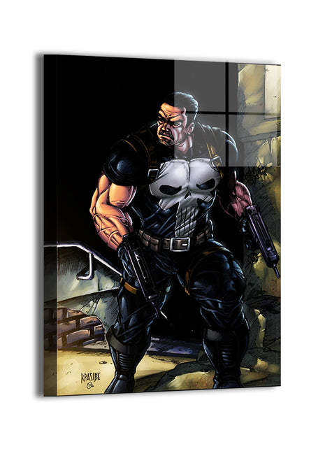 Skull Vigilante Wall Art Acrylic Print, Premium Wall Art by Snapping Turtle Gallery