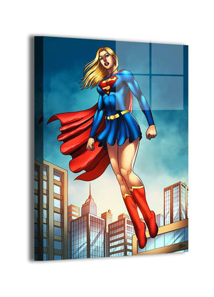 Supergirl Kara Zor-El metal wall art by Tiago Fernandes