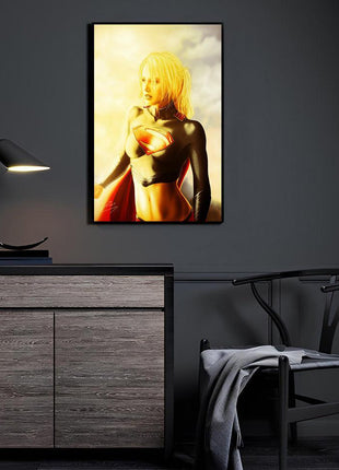 Supergirl Kara Zor-El acrylic wall art by Richard Williams