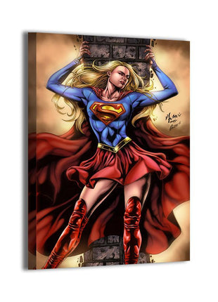 Supergirl (Kara Zor-El / Kara Danvers) canvas wall art by Vhon Remot