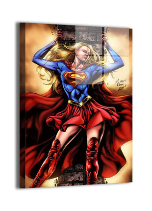 Supergirl (Kara Zor-El / Kara Danvers) metal wall art by Vhon Remot