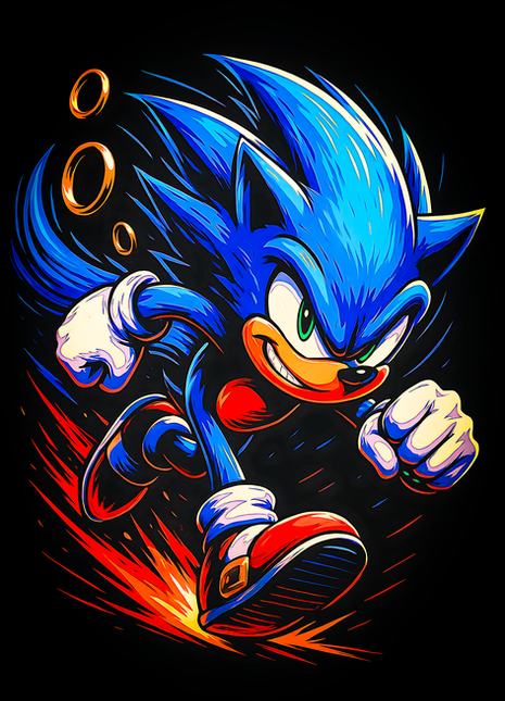 Sonic the Hedgehog Sonic the Hedgehog wall art in Acrylic, Canvas and Metal