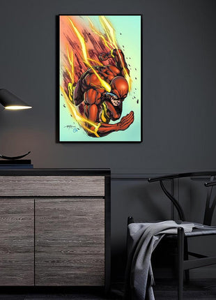 The Flash acrylic wall art by Brian Balando