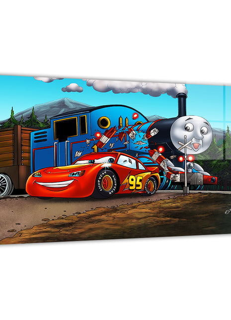 Speed Meets Steam Wall Art Acrylic Print, Premium Wall Art by Snapping Turtle Gallery