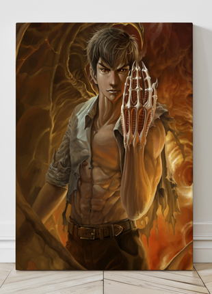 24x36 Nūbē canvas print – Hell Teacher anime art with demon claw
