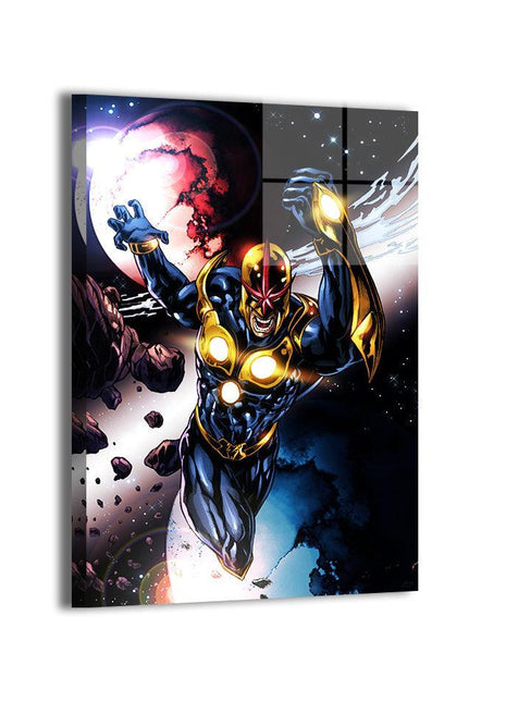 Starlight Centurion Nova wall art — Marvel square print by Jey Soliva, image 1.