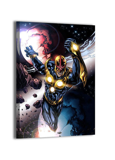 Starlight Centurion Nova wall art — Marvel square print by Jey Soliva, image 2.
