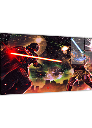 Alt: Metal—sleek metallic finish on space-battle duel; illustration by Ryan Pasibe.