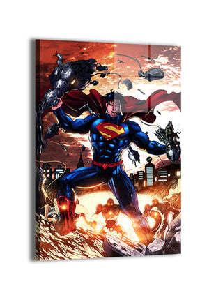 Superman metal wall art by Jey Soliva