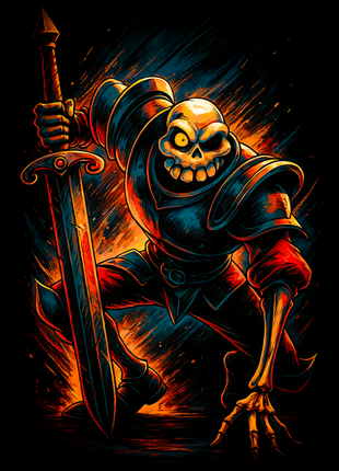 Sir Daniel Fortesque MediEvil wall art