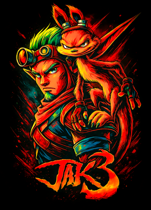 Jak with Daxter Jak 3 wall art