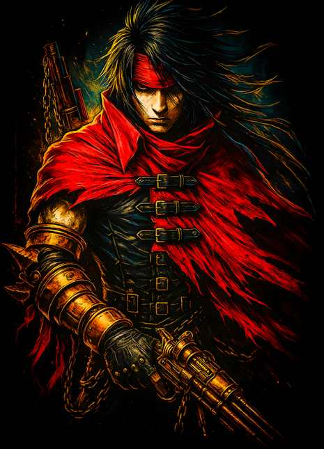 Vincent Valentine Final Fantasy VII wall art