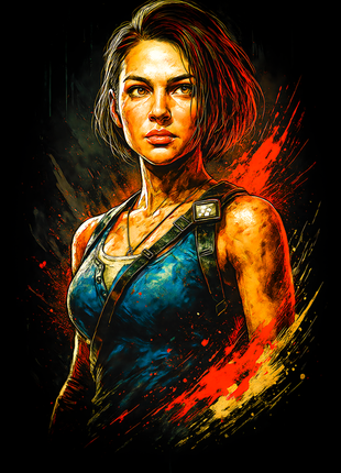 Lara Croft survivor Tomb Raider wall art