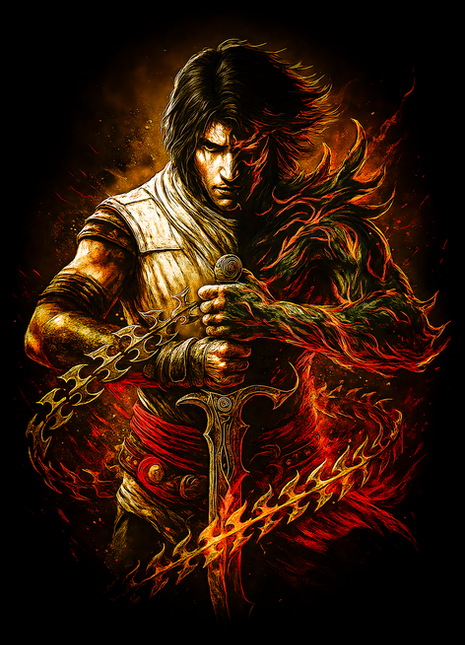 Prince of Persia dual nature wall art