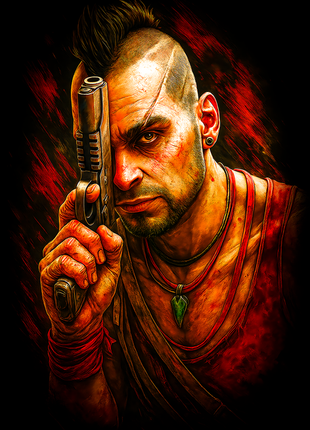 Vaas Montenegro Far Cry 3 wall art