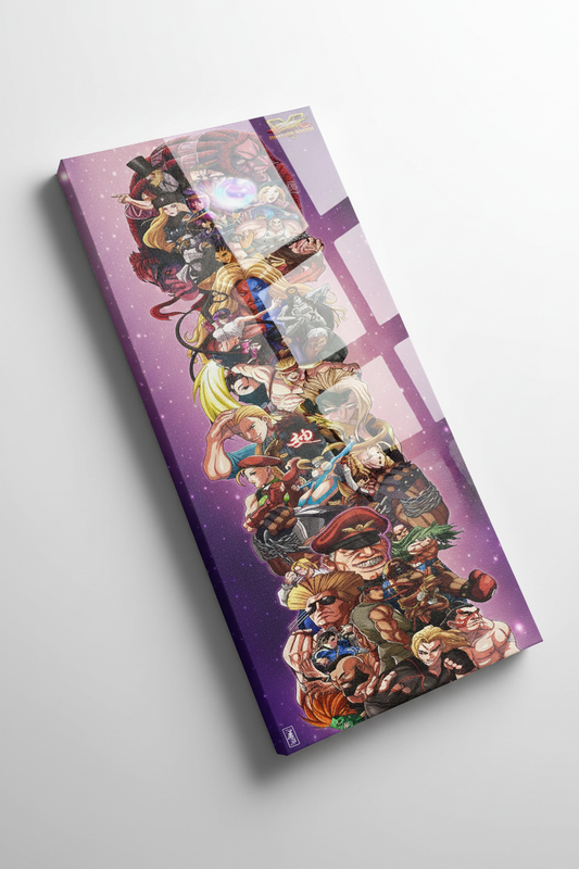 Street Fighters Unite - Canvas Mockup with Reflections