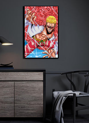 Doflamingo Strings of Tyranny acrylic wall art by Emmanuel Centeno
